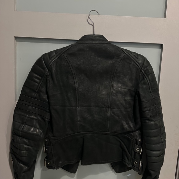 CELINE BIKER LEATHER JACKET SIZE 36 - Picture 7 of 8